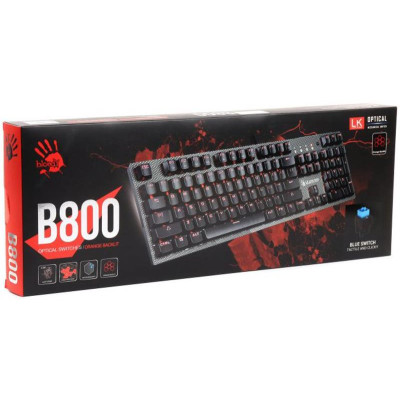 Клавіатура A4Tech Bloody B800 Ukr Black USB