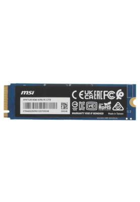 Накопичувач SSD 2TB MSI Spatium M390 M.2 2280 PCIe 3.0 x4 NVMe 3D NAND TLC (S78-440Q350-P83)