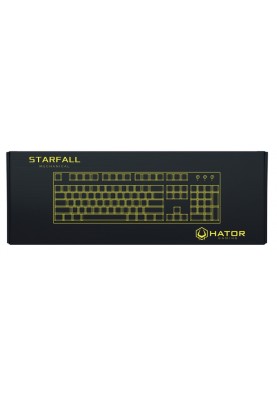 Клавіатура Hator Starfall Outemu Red Ukr Black (HTK-608)