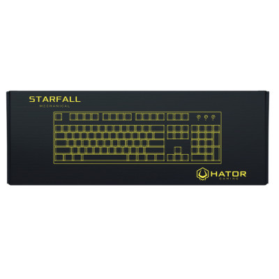 Клавіатура Hator Starfall Outemu Red Ukr Black (HTK-608)