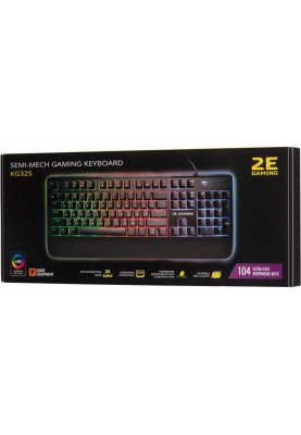 Клавіатура 2E Gaming KG325UB LED Ukr Black (2E-KG325UB)