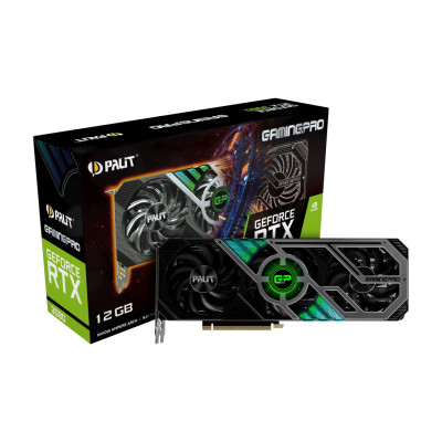 Відеокарта GF RTX 3080 12GB GDDR6X GamingPro Palit (NED3080019KB-132AA) (LHR)