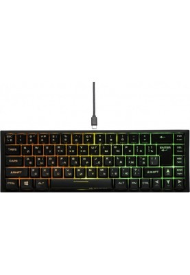 Клавіатура бездротова 2E Gaming KG360UBK RGB Ukr (2E-KG360UBK) Black USB