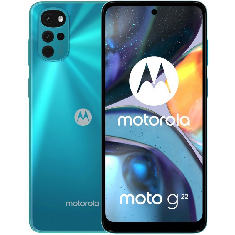 Смартфон Motorola Moto G22 4/64GB Dual Sim Iceberg Blue (PATW0030UA)