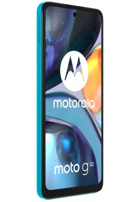 Смартфон Motorola Moto G22 4/64GB Dual Sim Iceberg Blue (PATW0030UA)