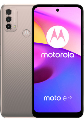 Смартфон Motorola Moto E40 4/64GB Dual Sim Pink Clay (PAVK0004UA)