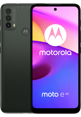 Смартфон Motorola Moto E40 4/64GB Dual Sim Carbon Gray (PARL0001PL)