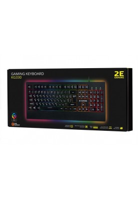 Клавіатура 2E Gaming KG330 LED Ukr Black (2E-KG330UBK)