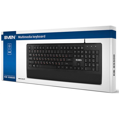 Клавіатура Sven KB-E5500 Ukr Black