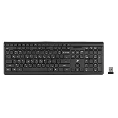 Клавіатура бездротова 2E KS210 Slim WL Ukr Black (2E-KS210WB)