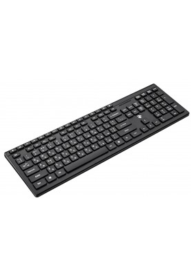 Клавіатура бездротова 2E KS210 Slim WL Ukr Black (2E-KS210WB)