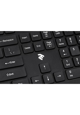 Клавіатура бездротова 2E KS210 Slim WL Ukr Black (2E-KS210WB)