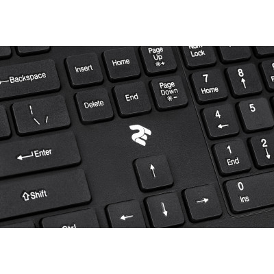 Клавіатура бездротова 2E KS210 Slim WL Ukr Black (2E-KS210WB)