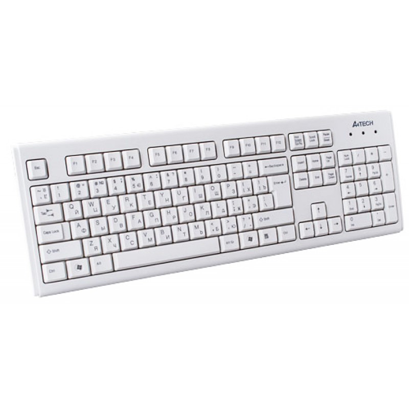 Клавиатура A4Tech KM-720 Ukr White USB