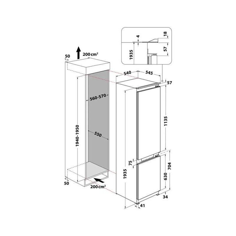 Вбудований холодильник Hotpoint-Ariston HAC20T321