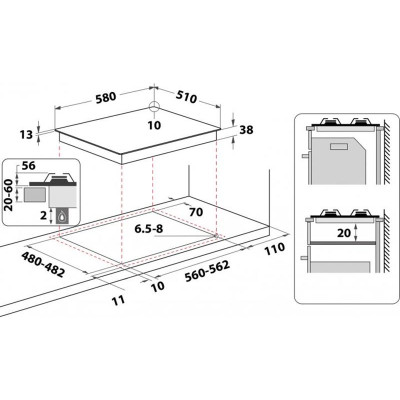 Варильна поверхня Hotpoint-Ariston PPH60GDFIX