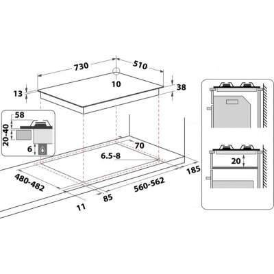 Варильна поверхня Hotpoint-Ariston PPH75GDFIX