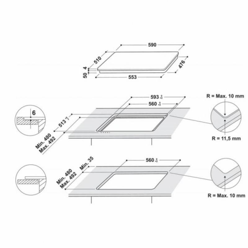 Варильна поверхня Hotpoint-Ariston HB4860BNE