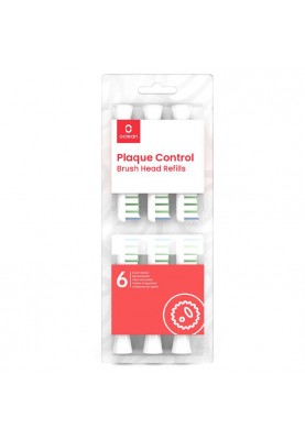 Насадка для зубної електрощітки Oclean P1C1 W06 Plaque Control Brush Head White (6 шт) (6970810552225)