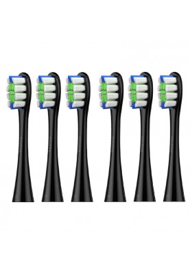 Насадка для зубної електрощітки Oclean P1C5 B06 Plaque Control Brush Head Black (6 шт) (6970810552232)