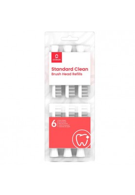 Насадка для зубної електрощітки Oclean P2S6 W06 Standard Clean Brush Head White (6 шт) (6970810552188)