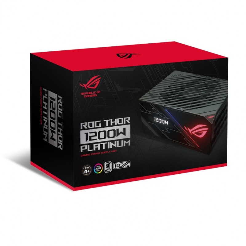 Блок питания Asus ROG Thor 1200W 80 Plus Platinum Aura OLED (90YE0080-B001N0)