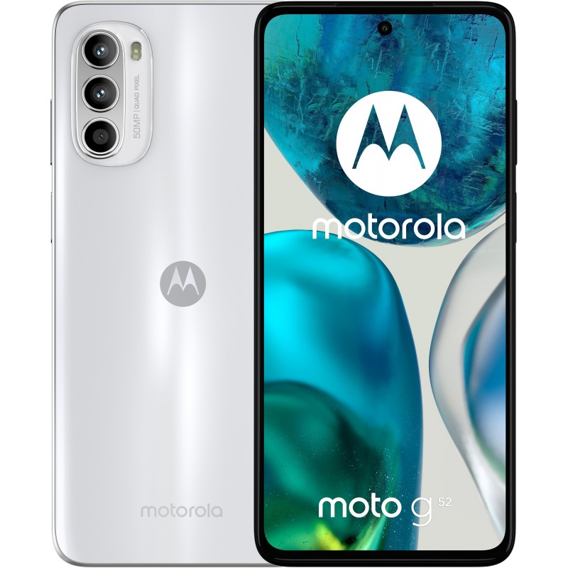 Смартфон Motorola Moto G52 4/128GB Dual Sim Metallic White (TKOMOTSZA0120) EU_