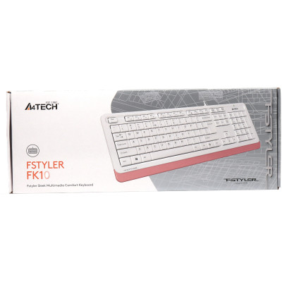 Клавіатура A4Tech FK10 Ukr Pink USB