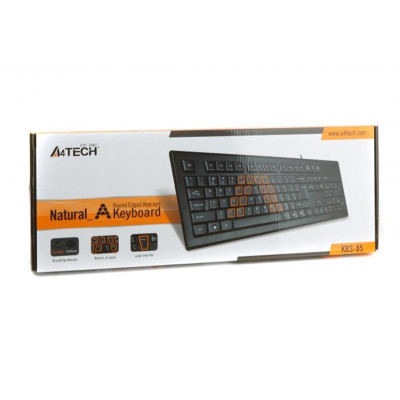 Клавiатура A4tech KRS-85 Ukr Black PS/2