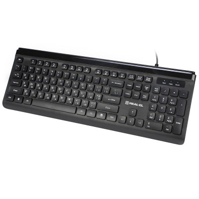 Клавіатура REAL-EL Comfort 7085 Ukr Black Клавіатура REAL-EL Comfort 7085 Ukr Black