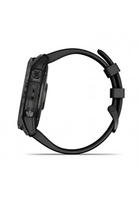 Смарт-годинник Garmin Fenix 7X Sapphire Solar Carbon Gray DLC Titanium with Black Band (010-02541-10)