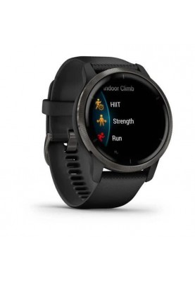 Смарт-годинник Garmin Venu 2 Plus Slate/Black with Black Band (010-02496-01)