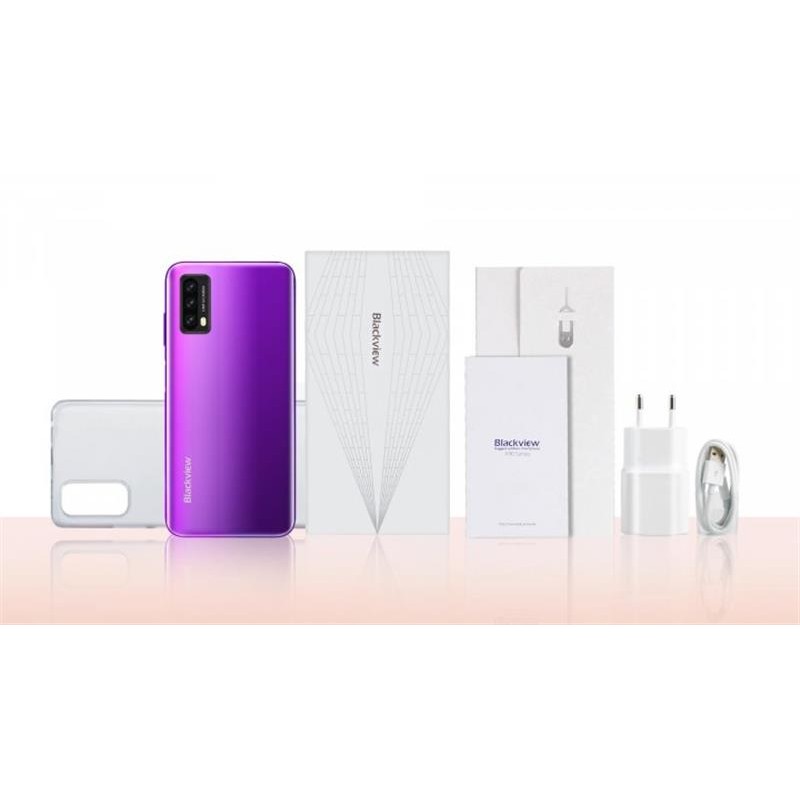 Смартфон Blackview A90 4/64GB Dual Sim Neon Purple (6931548307280)