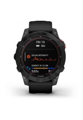 Смарт-годинник Garmin Fenix 7 Solar Slate Gray with Black Band (010-02540-10)