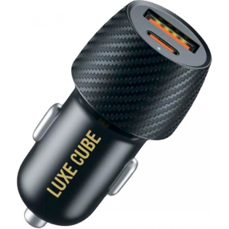Автомобільний зарядний пристрій Luxe Cube 36W (2USBх3A) Black (4446689880957)