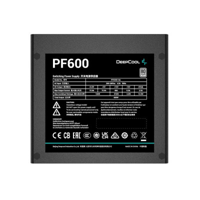Блок живлення DeepCool PF600 600W (R-PF600D-HA0B-EU) Блок живлення DeepCool PF600 600W (R-PF600D-HA0B-EU)
