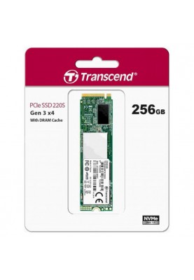 Накопичувач SSD  256GB Transcend 220S M.2 2280 PCIe 3.0 x4 3D TLC (TS256GMTE220S)