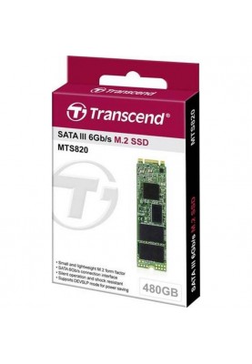 Накопичувач SSD  480GB Transcend 820S M.2 2280 SATAIII 3D TLC NAND (TS480GMTS820S)