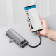Концентратор USB-C Baseus Metal Gleam Series 9in1 Gray (CAHUB-CU0G)