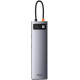 Концентратор USB-C Baseus Metal Gleam Series 11in1 Gray (CAHUB-CT0G)
