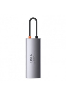 Концентратор USB-C Baseus Metal Gleam Series 6in1 Gray (CAHUB-CW0G)