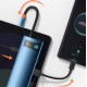 Концентратор USB-C Baseus Metal Gleam Series 8in1 Blue (WKWG000103)