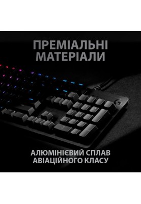 Клавiатура Logitech G512 Carbon Lightsync RGB Mechanical (920-009351) Black USB