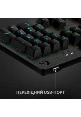 Клавiатура Logitech G512 Carbon Lightsync RGB Mechanical (920-009351) Black USB