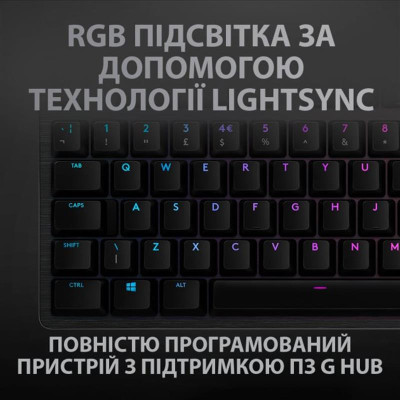 Клавiатура Logitech G512 Carbon Lightsync RGB Mechanical (920-009351) Black USB Клавiатура Logitech G512 Carbon Lightsync RGB Mechanical (920-009351) Black USB
