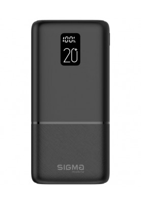 Універсальна мобільна батарея Sigma mobile X-Power SI20A2QL 20000mAh Black (4827798423813)