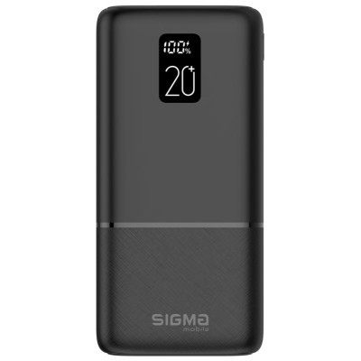 Універсальна мобільна батарея Sigma mobile X-Power SI20A2QL 20000mAh Black (4827798423813)