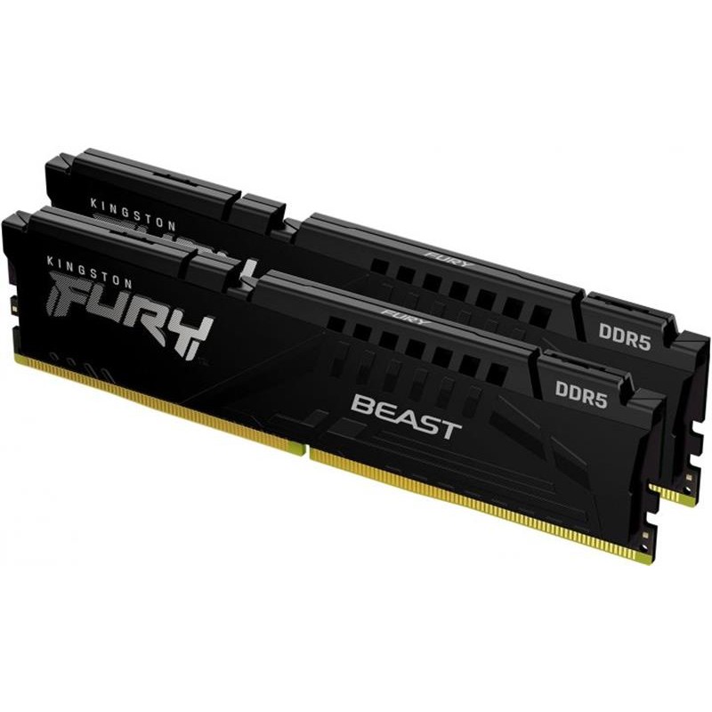 Модуль пам`яті DDR5 2x16GB/4800 Kingston Fury Beast Black (KF548C38BBK2-32)