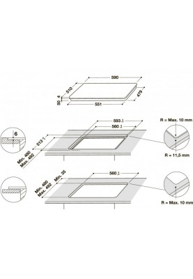 Варильна поверхня Whirlpool WSQ2160NE