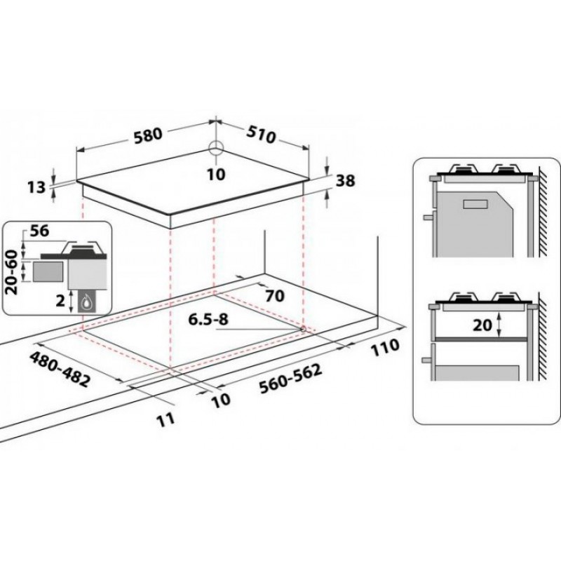 Варильна поверхня Whirlpool TGML 661 IX